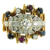 JEWELRY: 14K DIAMOND, RUBY AND