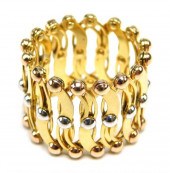 JEWELRY: 14K EXPANSION RING/ B