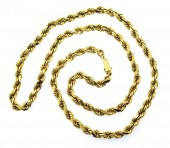 JEWELRY, 14K GOLD NECK CHAIN: