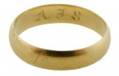 JEWELRY: 14K GOLD WEDDING BAND