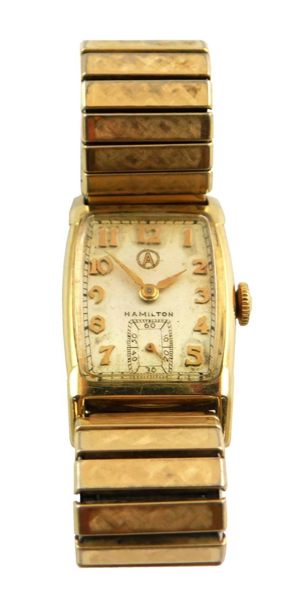 JEWELRY: 14K HAMILTON WATCH,