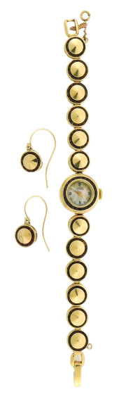 JEWELRY: 14K LADIES WATCH AND