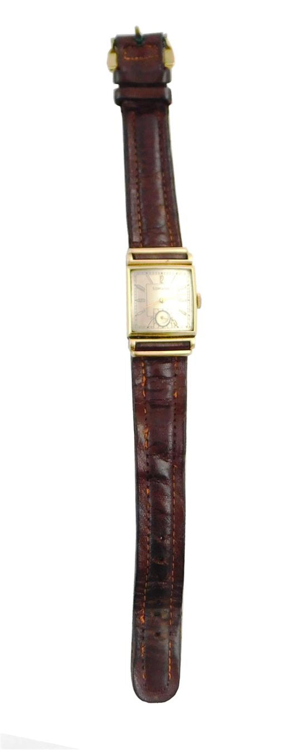 JEWELRY: 14K LONGINES WATCH,