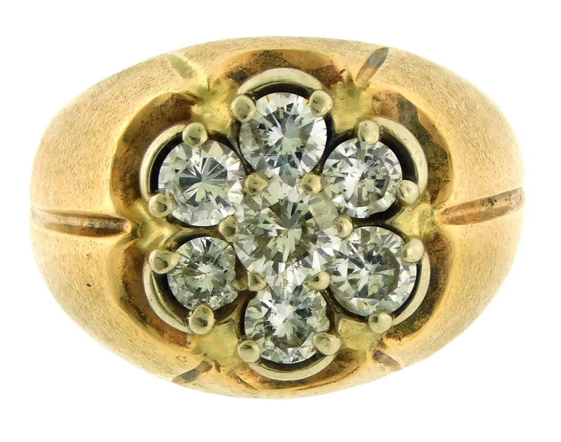 JEWELRY: 14K MAN’S DIAMOND