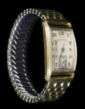 JEWELRY: 14K MAN'S HAMILTON "9
