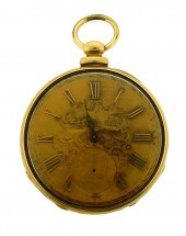 JEWELRY: 14K OPEN FACE KEY WIN