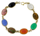JEWELRY: 14K OVAL BEZEL SET SC