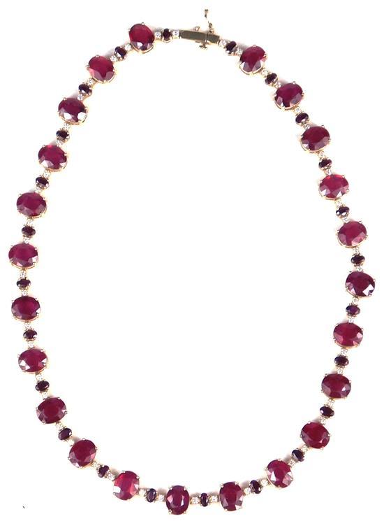 JEWELRY: 14K, RUBY AND DIAMOND