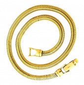 JEWELRY: 14K SNAKE CHAIN, HALF
