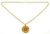 JEWELRY: 14K SNOWFLAKE PENDANT