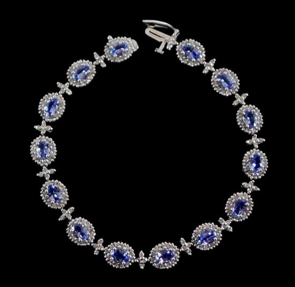 JEWELRY: 14K TANZANITE AND