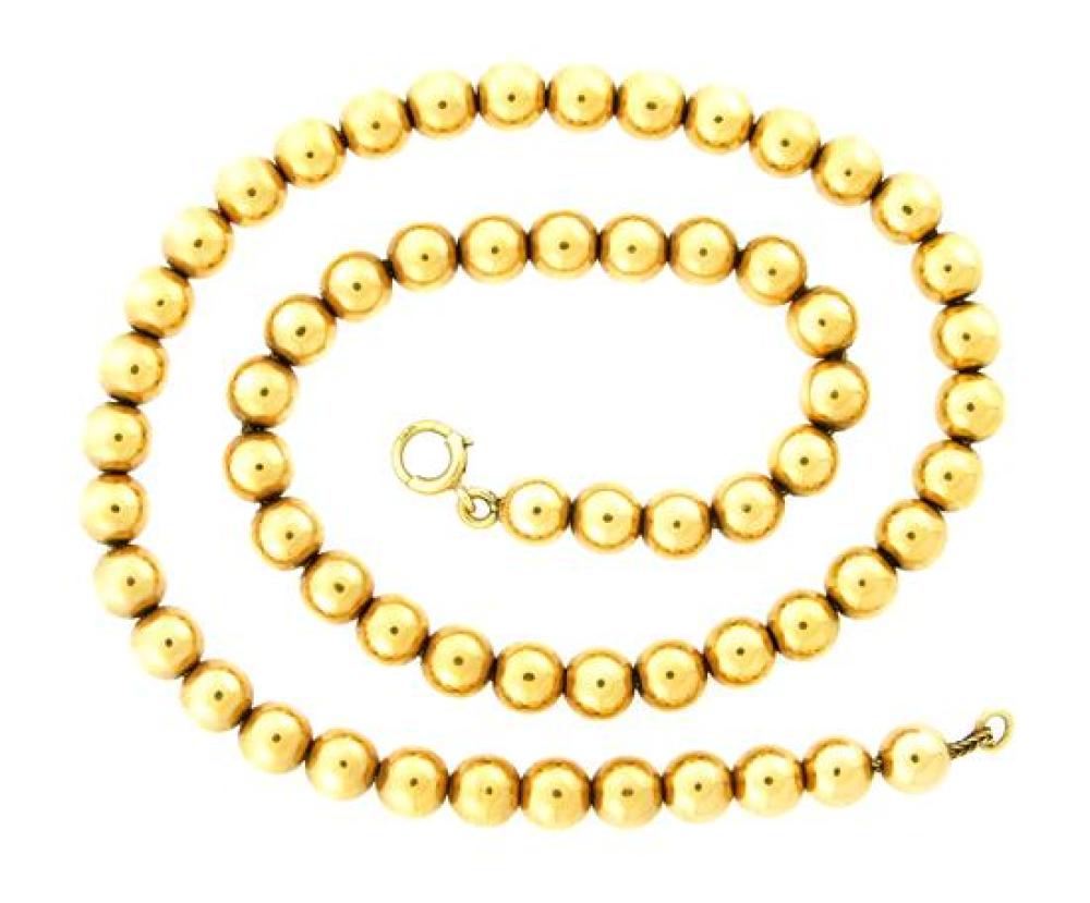 JEWELRY: 14K VINTAGE GOLD BEAD