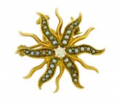 JEWELRY: 14K VINTAGE SEED PEAR