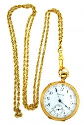 JEWELRY: 14K WALTHAM PENDANT W