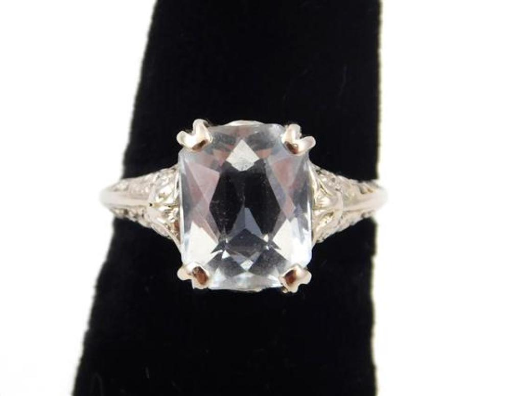 JEWELRY: 14K WHITE GOLD AND