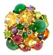 JEWELRY: 14K YELLOW GOLD AND D
