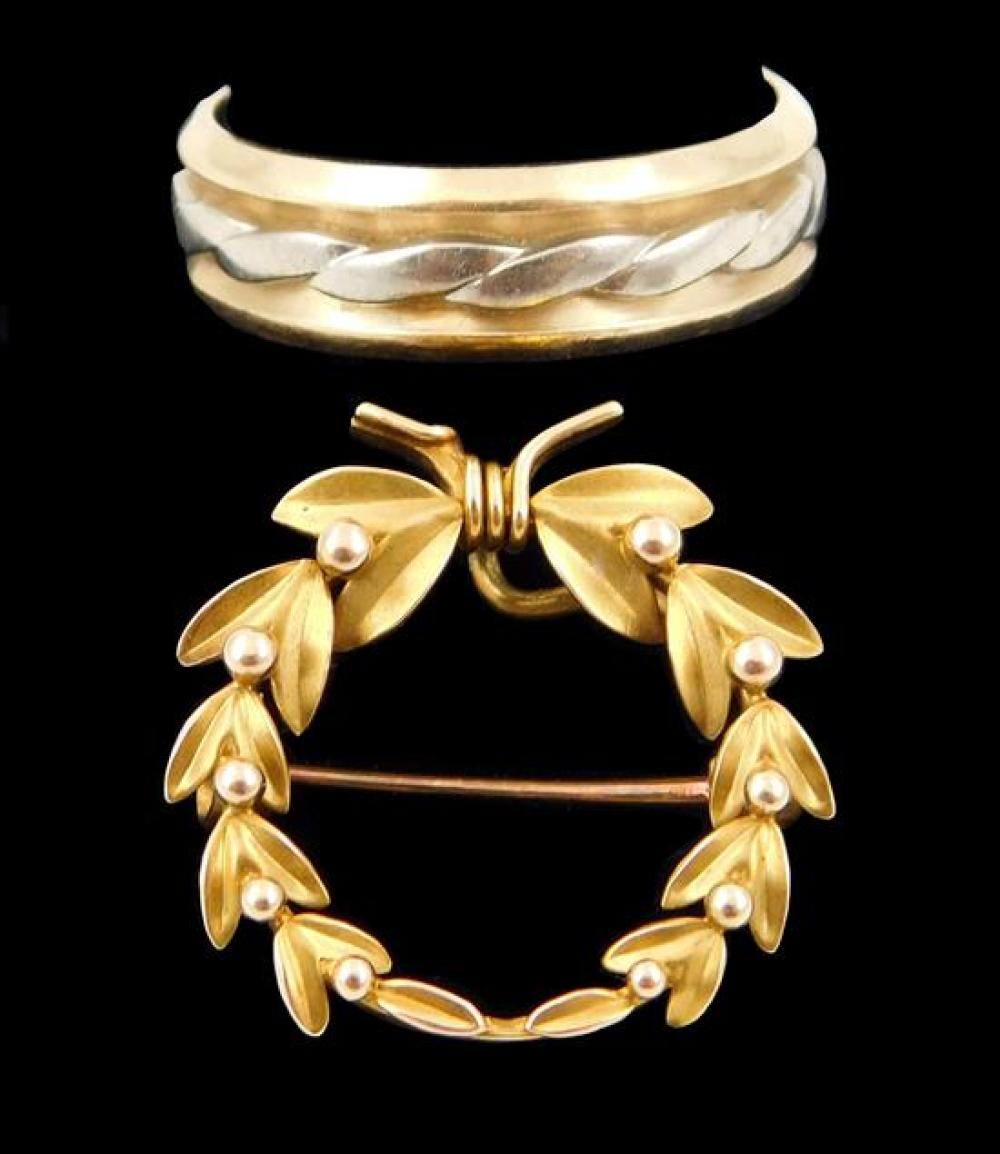 JEWELRY: 14K YELLOW GOLD WEDDING