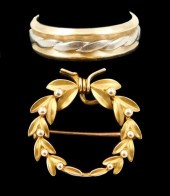 JEWELRY: 14K YELLOW GOLD WEDDI