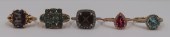 JEWELRY. 14KT AND 10KT RINGS I
