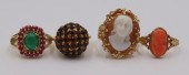 JEWELRY. 14KT AND 18KT GOLD RI