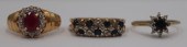 JEWELRY. 14KT AND 9CT GOLD RIN