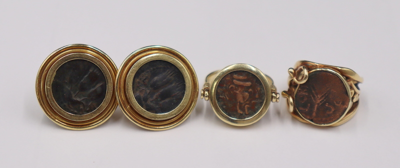 JEWELRY. 14KT GOLD ANCIENT