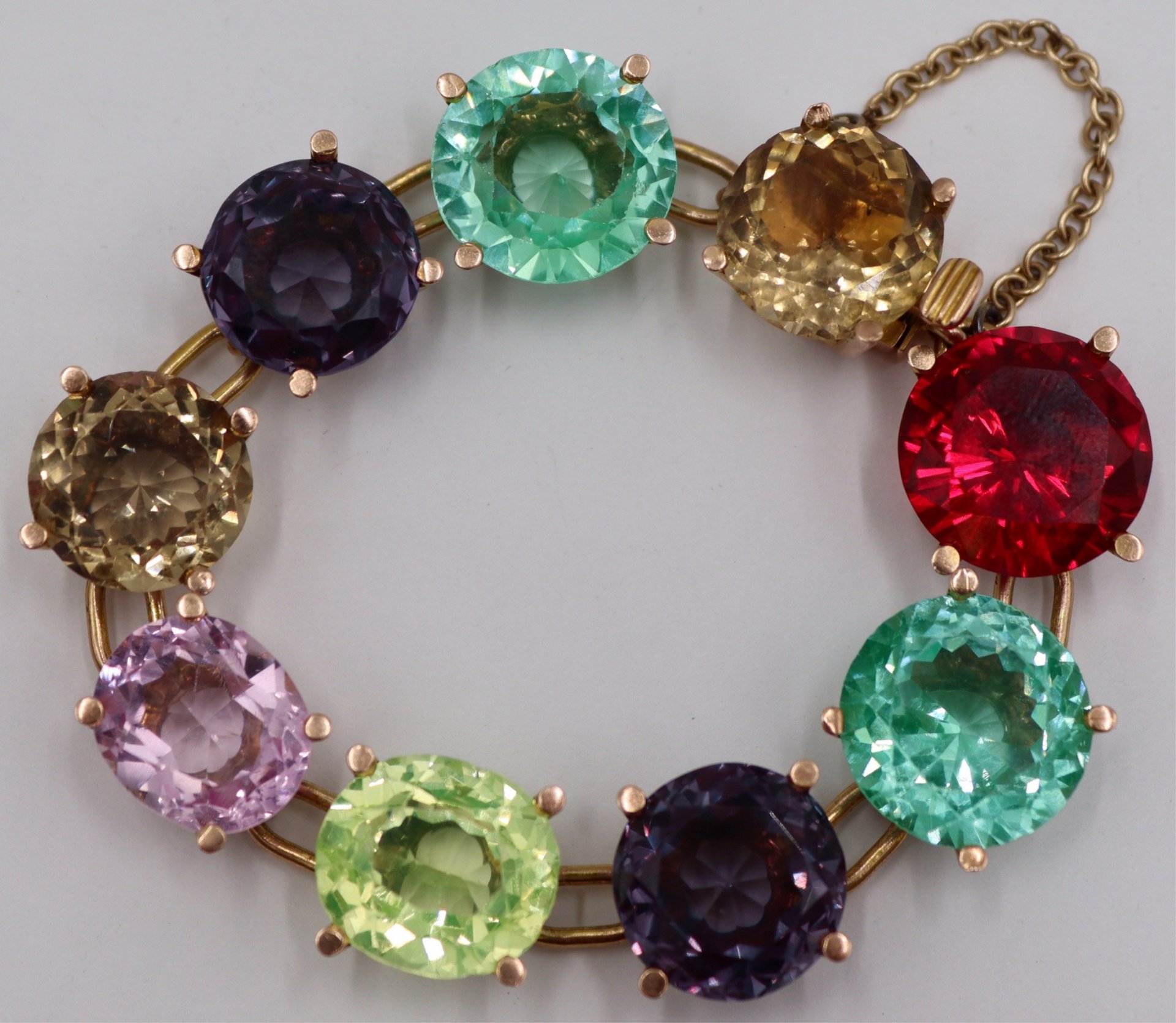 JEWELRY. 14KT GOLD AND COLORED