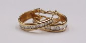 JEWELRY. 14KT GOLD AND DIAMOND