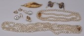 JEWELRY. 14KT GOLD AND PEARL J