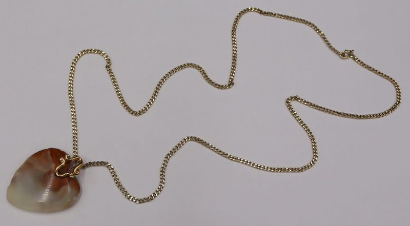 JEWELRY. 14KT GOLD AND POLISHED