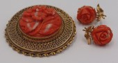 JEWELRY. 14KT GOLD AND SALMON