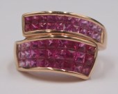 JEWELRY. 14KT GOLD AND SAPPHIR