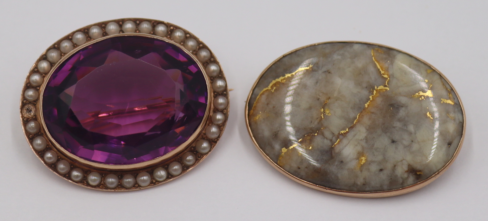 JEWELRY. 14KT GOLD BROOCH