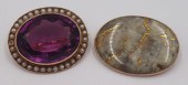 JEWELRY. 14KT GOLD BROOCH GROU