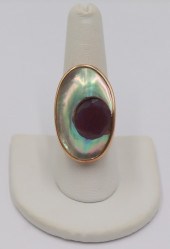 JEWELRY. 14KT GOLD, COLORED GE