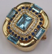JEWELRY. 14KT GOLD COLORED GEM