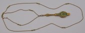 JEWELRY. 14KT GOLD, ENAMEL, DI