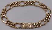 JEWELRY. 14KT GOLD FIGARO CHAI