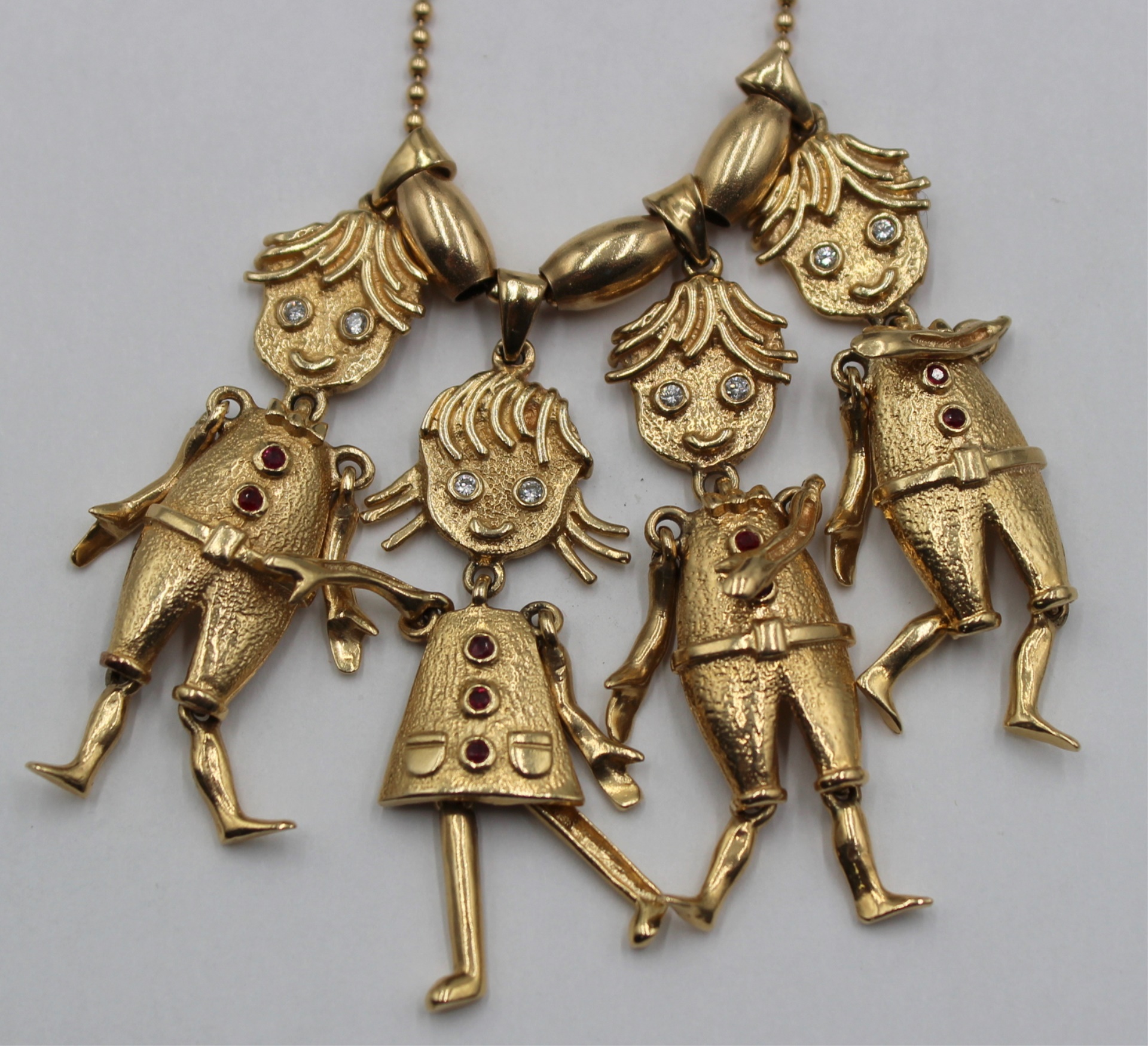 JEWELRY. 14KT GOLD NECKLACE AND