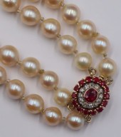 JEWELRY. 14KT GOLD, PEARL, DIA