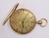 JEWELRY. 14KT GOLD QUARTER HOU