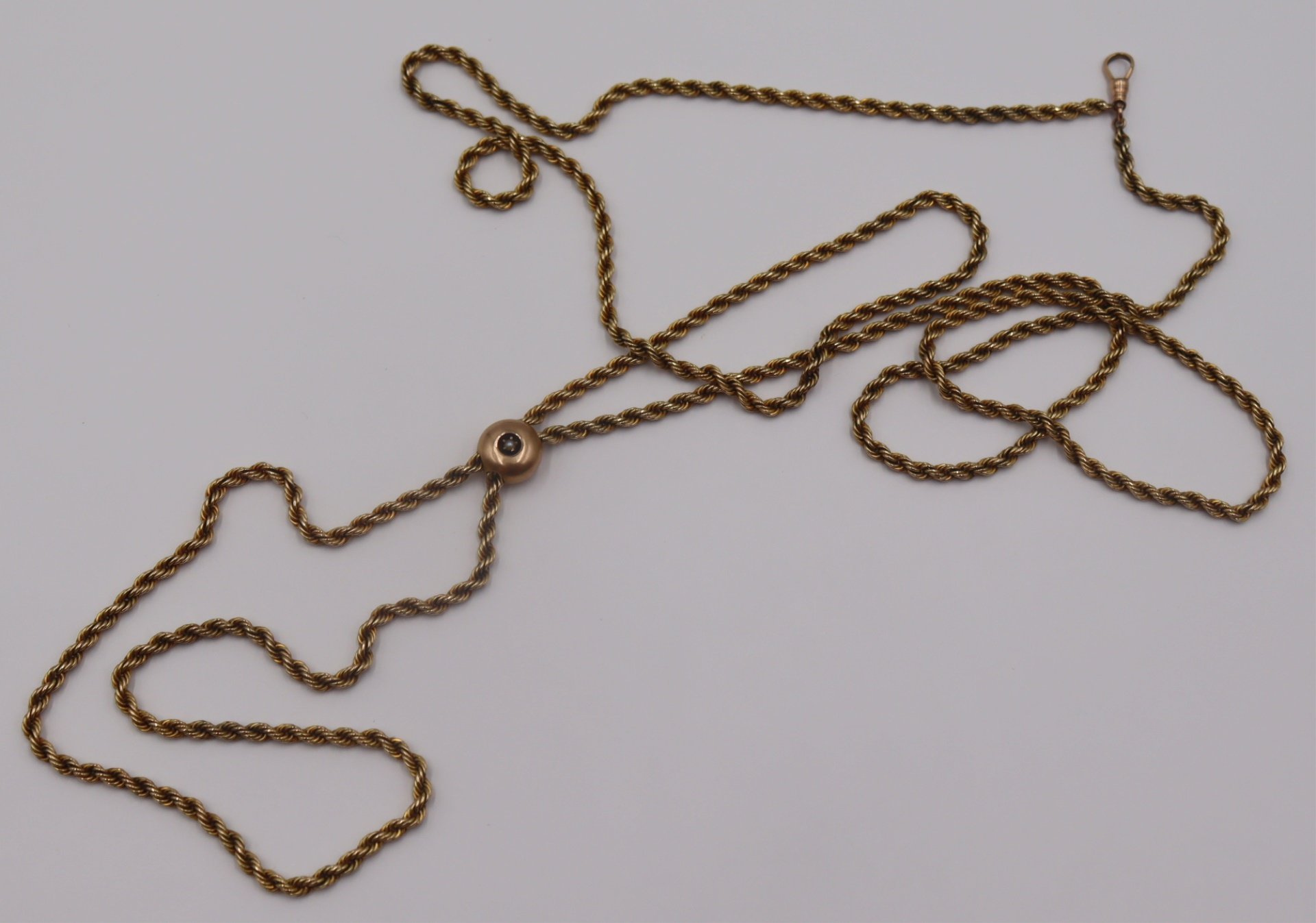 JEWELRY. 14KT GOLD ROPE TWIST CHAIN
