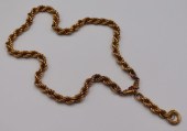 JEWELRY. 14KT GOLD ROPE TWIST