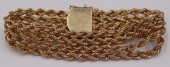 JEWELRY. 14KT GOLD ROPE TWIST