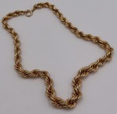 JEWELRY. 14KT GOLD ROPE TWIST