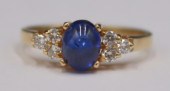 JEWELRY. 14KT GOLD, SAPPHIRE C