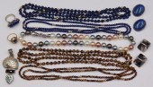 JEWELRY. 14KT GOLD, STERLING,