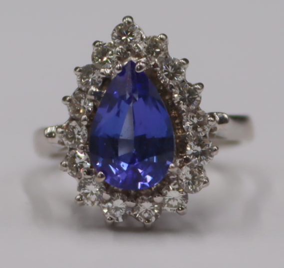 JEWELRY. 14KT GOLD, TANZANITE,