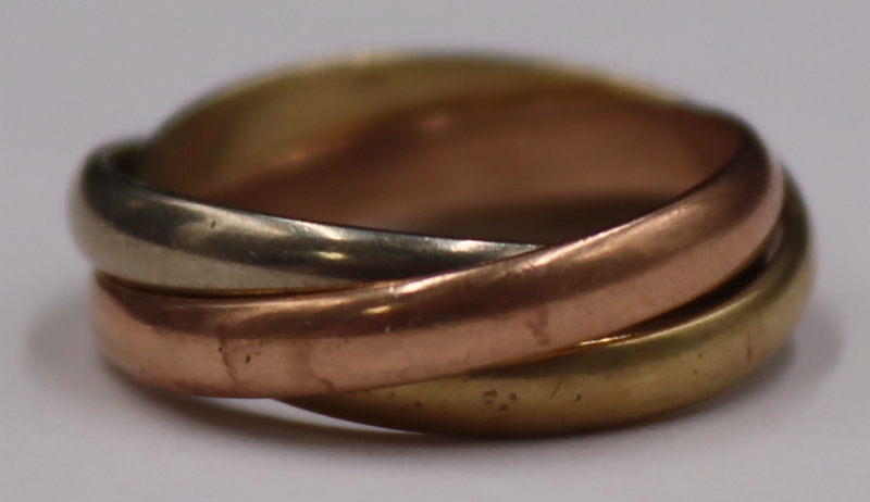JEWELRY. 14KT TRI-COLOR GOLD