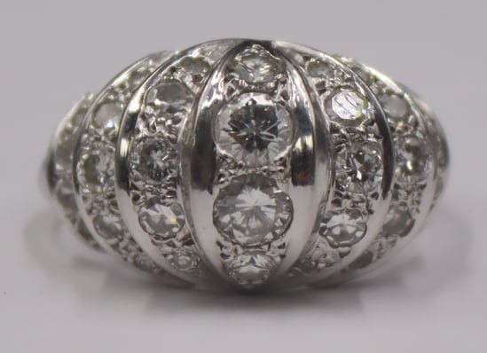 JEWELRY. 14KT WHITE GOLD AND